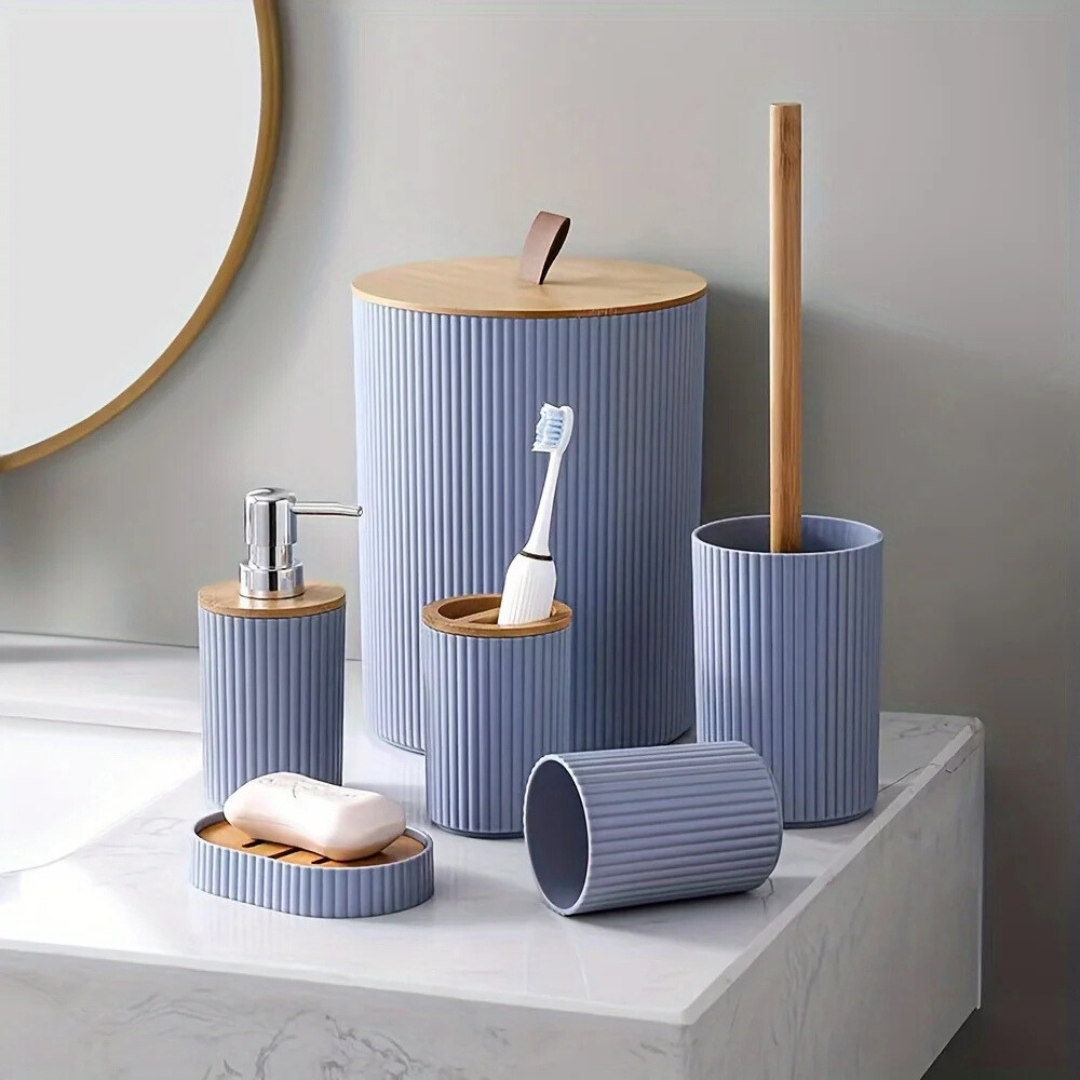 6-Piece Modern Bathroom Accessories Set