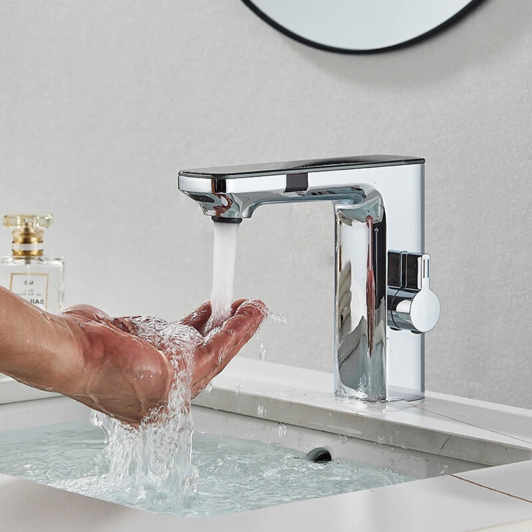 Smart Sensor Touchless Basin Faucet with Digital Display